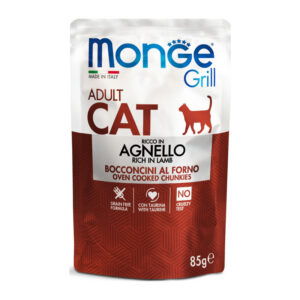 Monge - Grill Adult Bocconcini in Jelly Ricco in Agnello 85 g