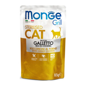 Monge - Grill Adult Sterilised Bocconcini in Jelly Ricco in Galletto 85 g