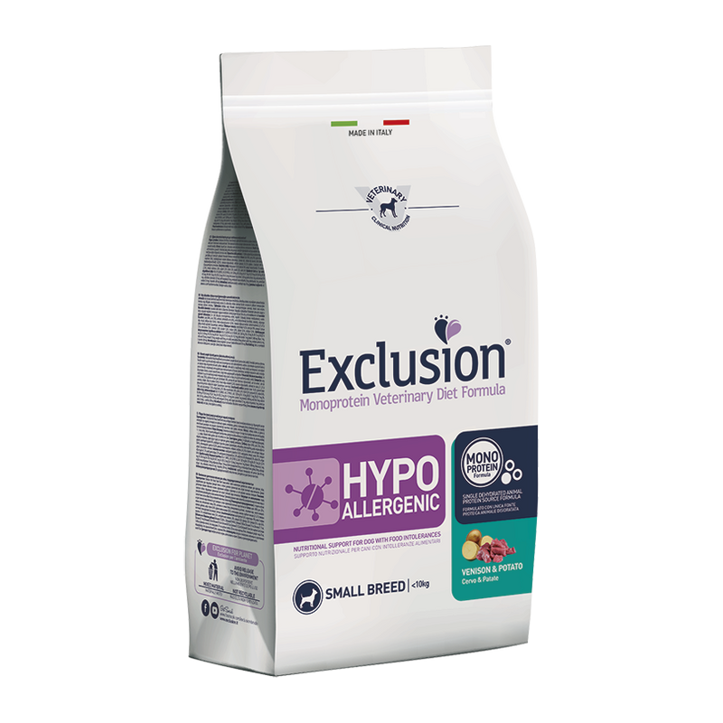Exclusion - Diet Hypoallergenic Small Breed Cervo e Patate 2 Kg