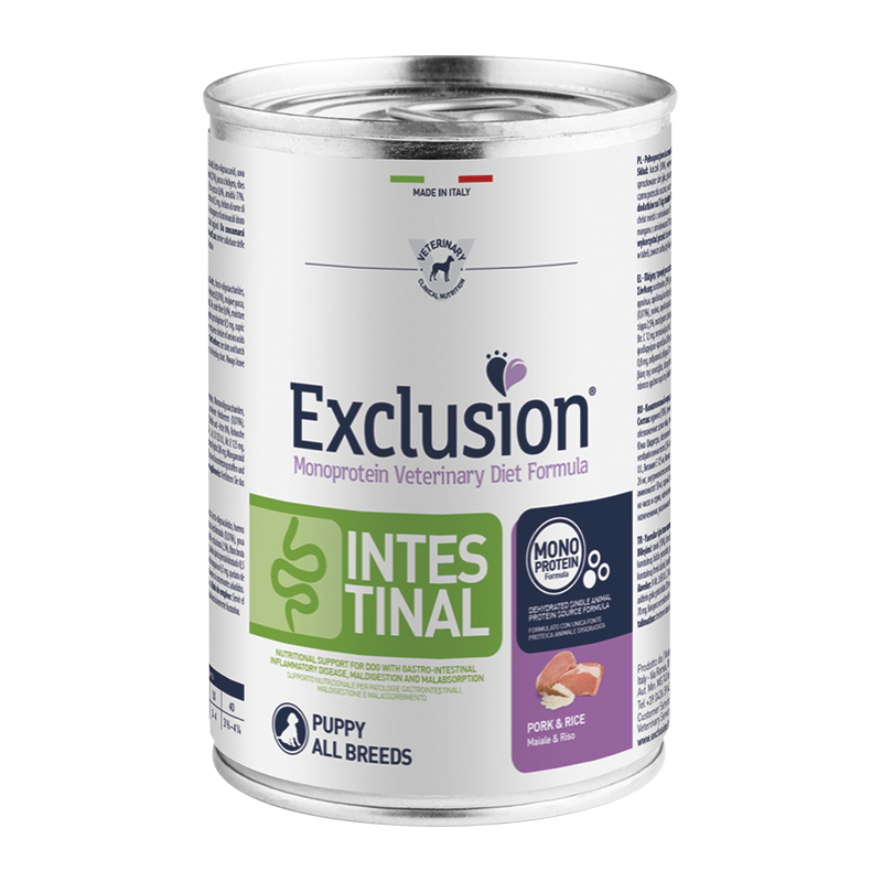 Exclusion - Diet Intestinal Puppy Maiale e Riso