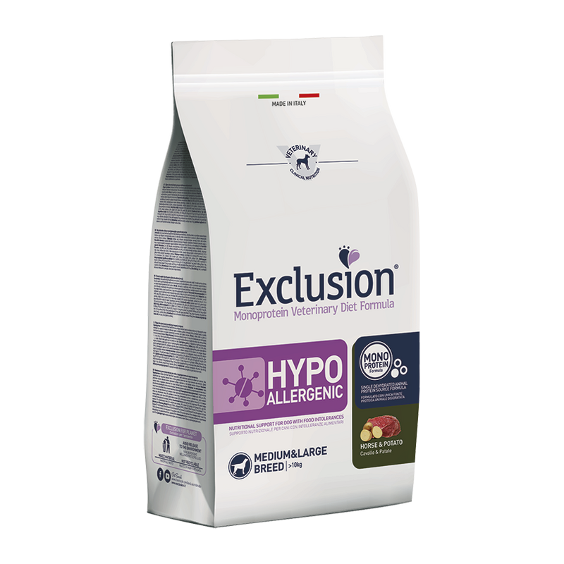 Exclusion - Diet Hypoallergenic Medium/Large Breed Cavallo e Patate