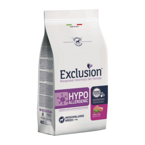 Exclusion - Diet Hypoallergenic Medium/Large Breed Maiale e Piselli