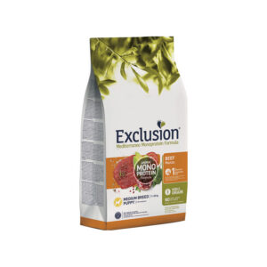 Exclusion - Mediterraneo Monoprotein Puppy Medium Breed con Manzo 12 Kg