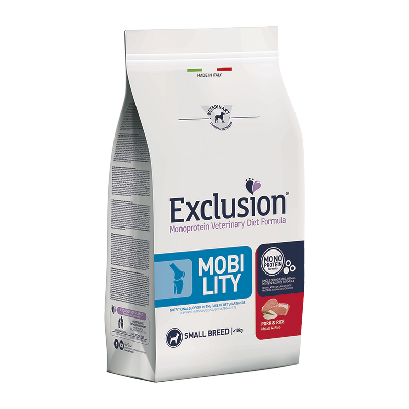 Exclusion - Diet Mobility Small Breed Maiale e Riso 2 Kg