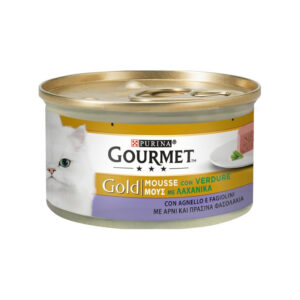 Gourmet Gold - Mousse - con Verdure, Agnello e Fagiolini 85 g