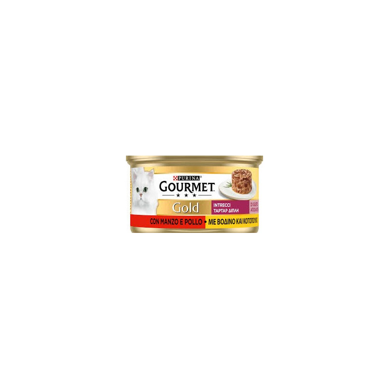 Gourmet Gold - Intrecci di Gusto - Pollo e Manzo 85 g