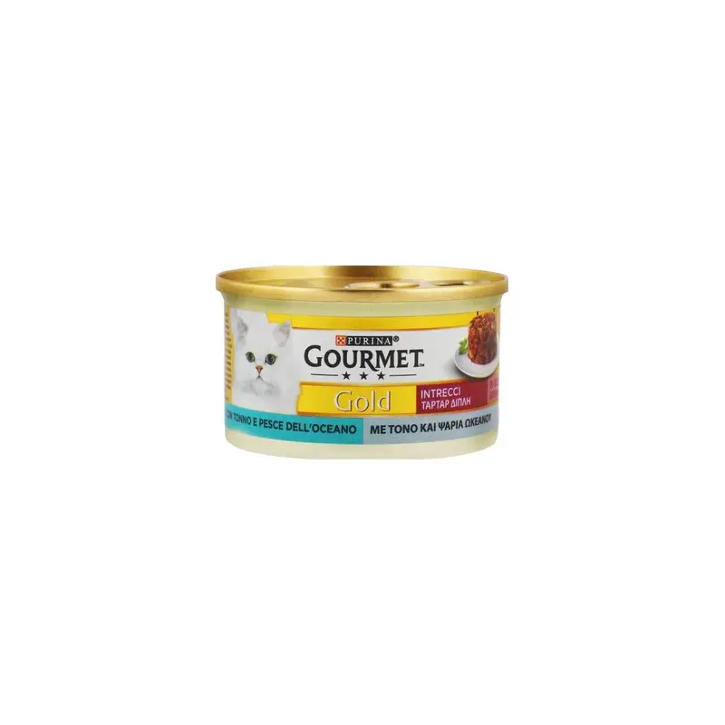 Gourmet Gold - Intrecci di Gusto - Tonno e Pesce dell'Oceano 85 g