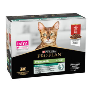 Purina-Pro Plan Sterilised Adult Multipack Manzo 10 x 85 g