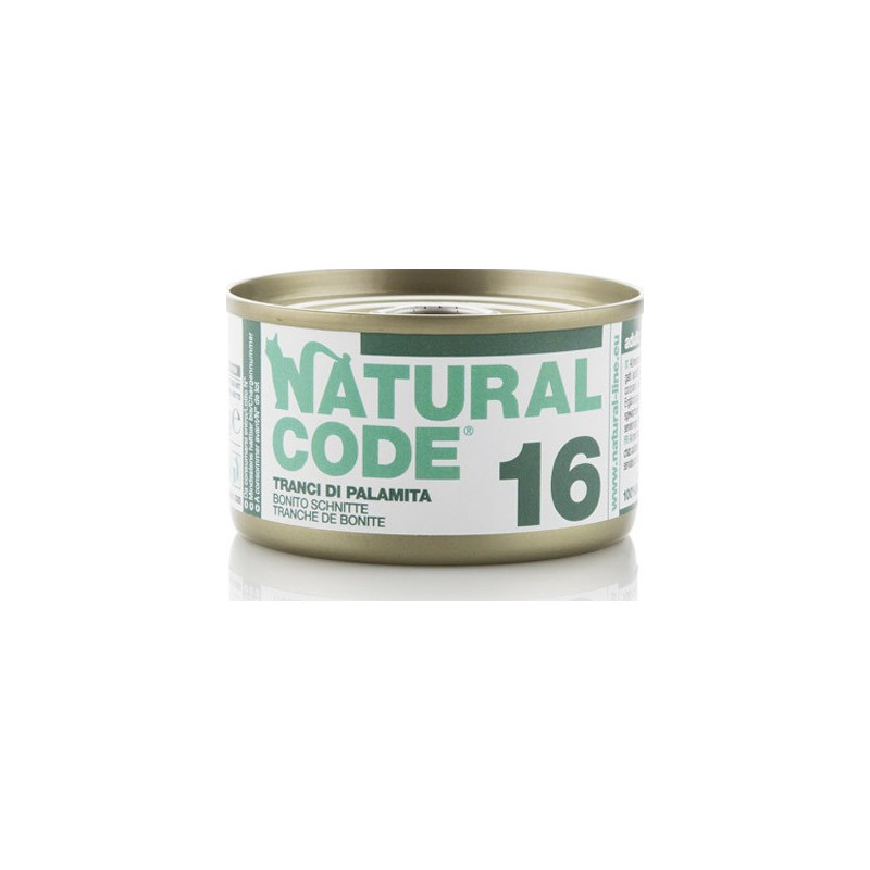Natural Code - Gatto 16 Tranci di Palamita 85 g