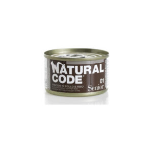 Natural Code - Gatto Senior 01 Fiocchi di Pollo e Riso 85 g
