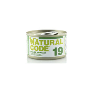 Natural Code - Gatto 19 Pollo Asparagi e Riso 85 g