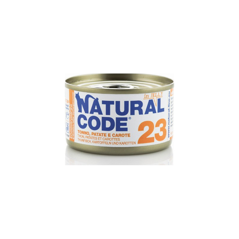 Natural Code - Gatto 23 Tonno Patate e Carote in Jelly 85 g