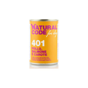 Natural Code - For Dog - 401 Pollo, Salmone e Carote 400 g
