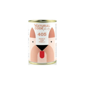 Natural Code - For Dog 405 Maiale con Piselli 400 g