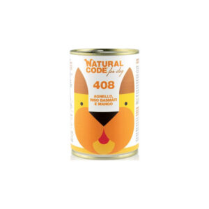 Natural Code - For Dog 408 Agnello, Riso Basmati e Mango 400 g