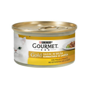 Gourmet Gold - Dadini in Salsa - Pollo e Fegato 85 g