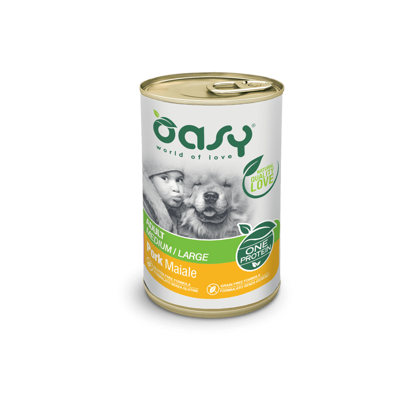 Oasy - One Protein Adult Medium/Large Maiale 400 g