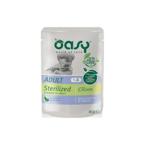 Oasy - Bocconcini in Salsa Adult Sterilized con Pollo 85 g