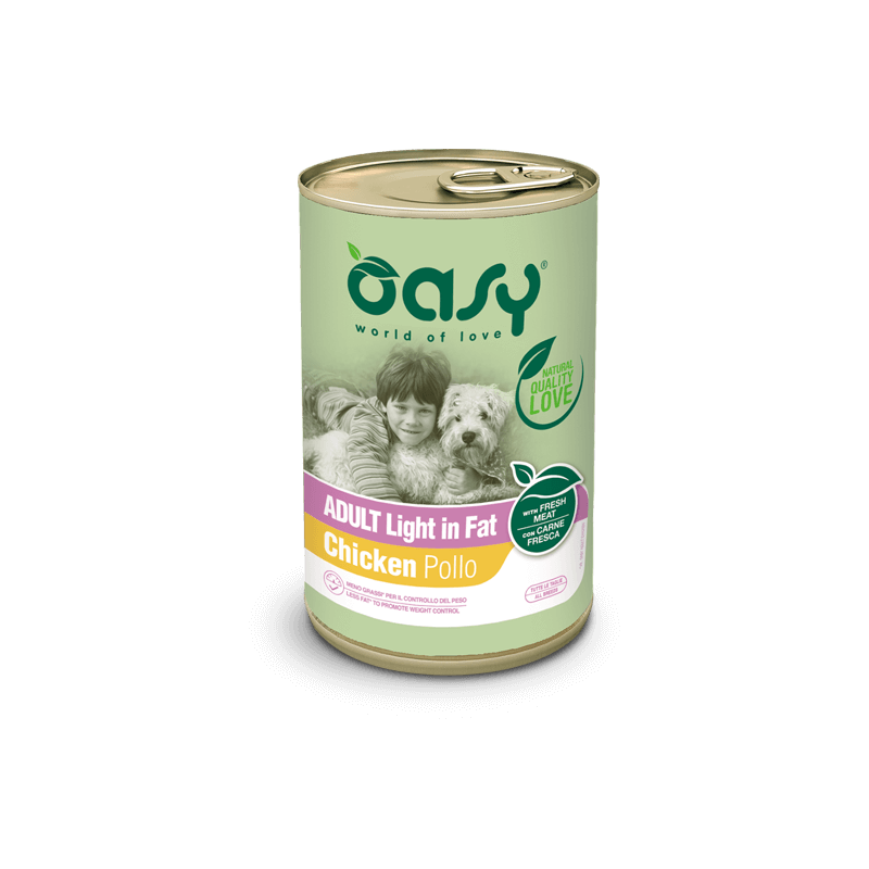 Oasy - Lifestage Patè Adult Light & Fat 400 g