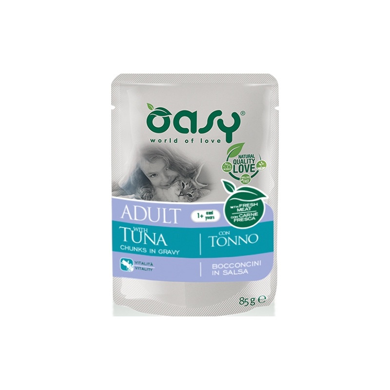 Oasy - Bocconcini in Salsa Adult con Tonno 85 g