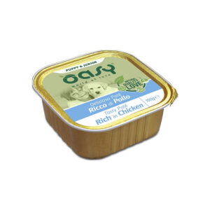 Oasy - Delizioso Patè Ricco di Pollo Puppy & Junior 150 g