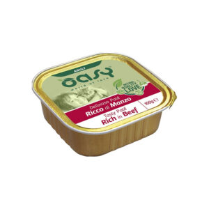 Oasy - Gatto Delizioso Patè Ricco di Manzo 100 g