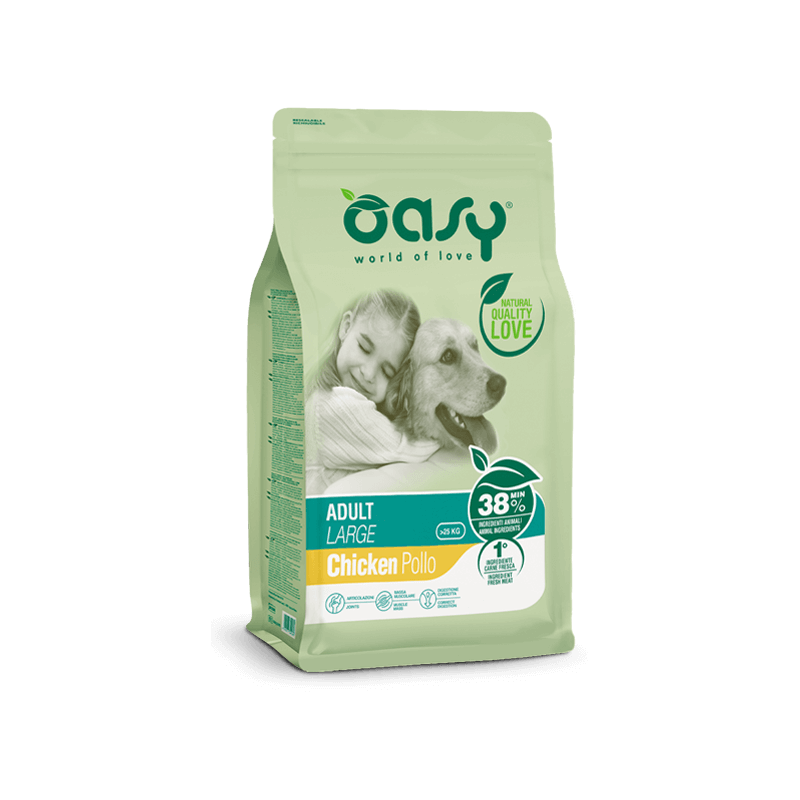 Oasy - Lifestage Adult Large con Pollo 12 Kg