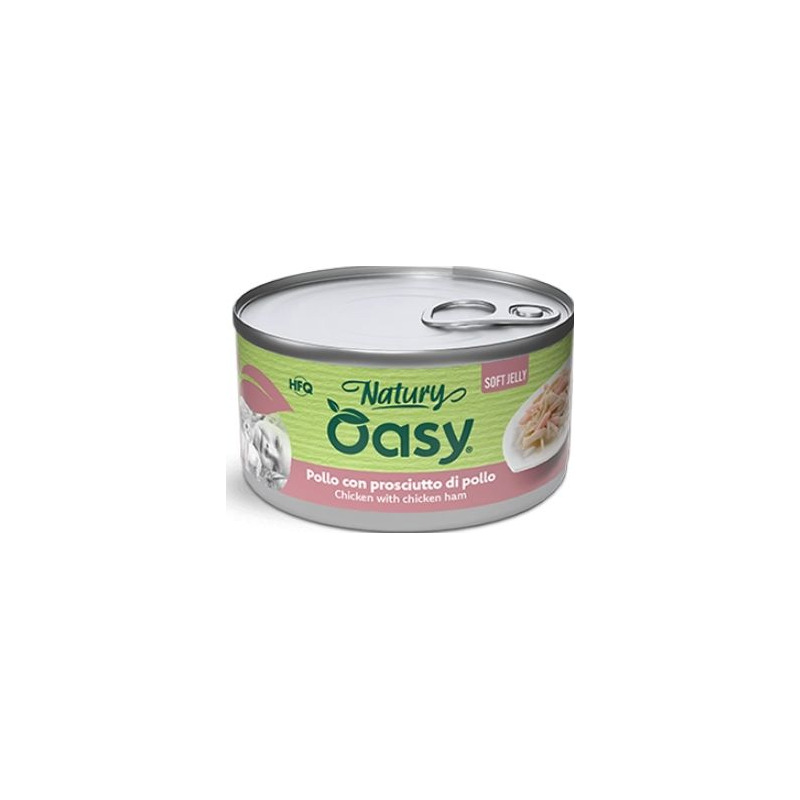 Oasy - Cat Adult Natury Pollo Con Prosciutto Di Pollo Soft Jelly 85 g
