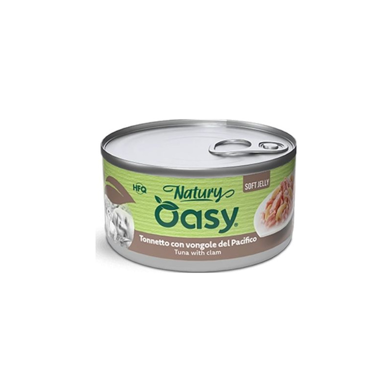 Oasy - Cat Adult Natury Tonnetto Con Vongole Soft Jelly 85 g