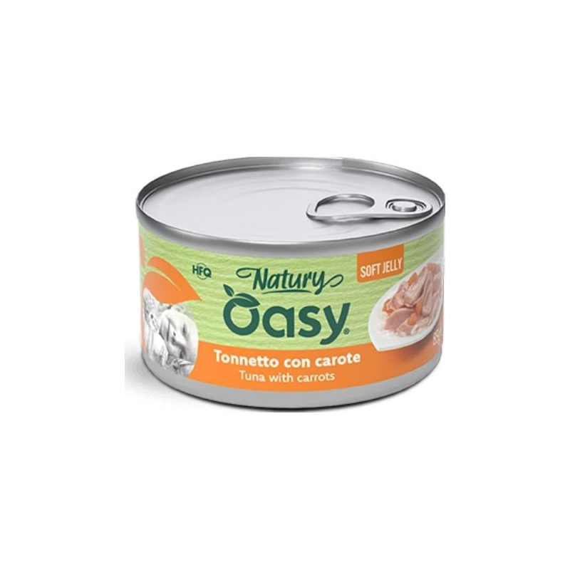Oasy - Cat Adult Natury Tonnetto Con Carote Soft Jelly 85 g
