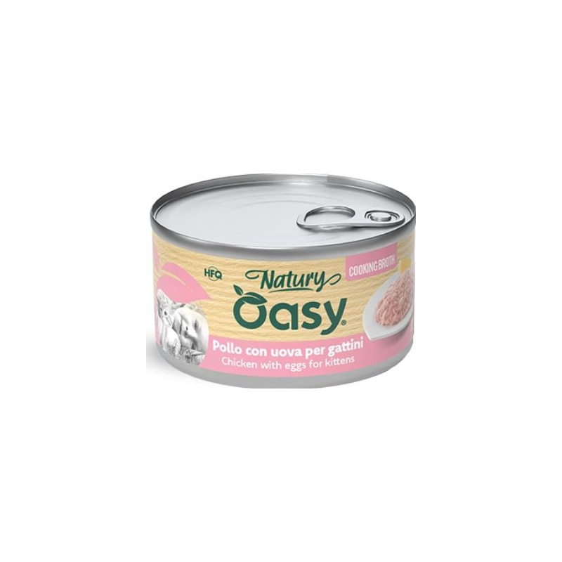 Oasy - Cat Kitten Natury Cooking Broth Pollo Con Uova 85 g