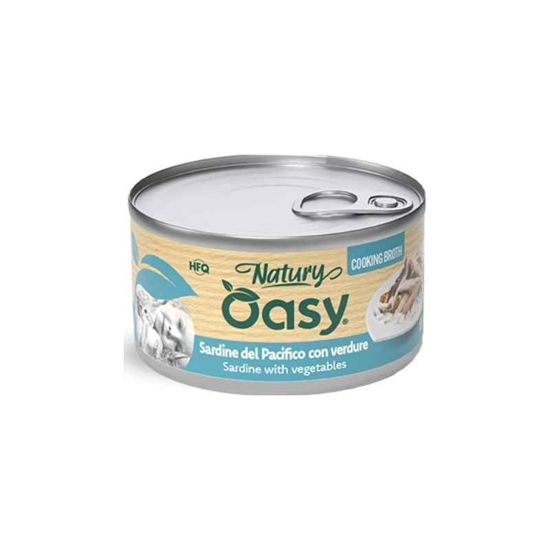 Oasy - Cat Adult Natury Cooking Broth Sardine Con Verdure 85 g