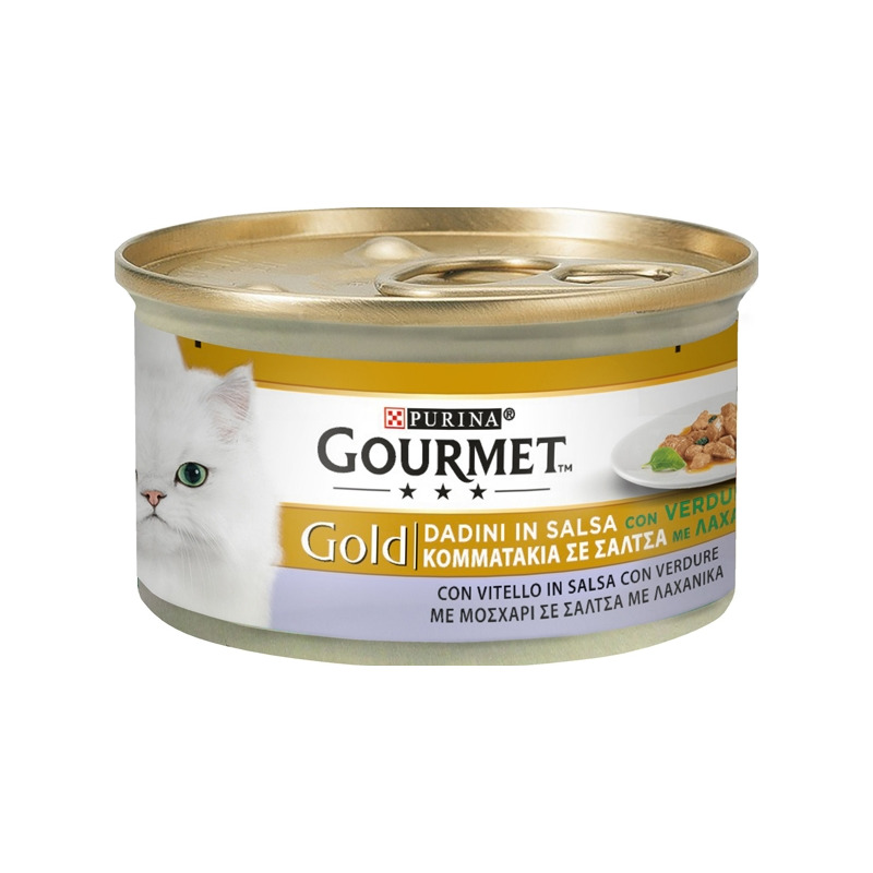 Gourmet Gold - Dadini - Vitello in Salsa con Verdure 85 g