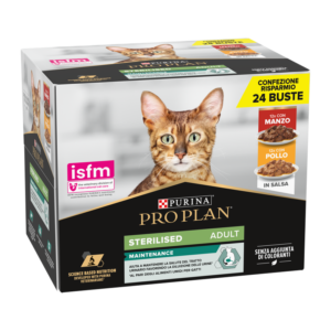 Purina-Pro Plan Sterilised Adult Multipack Pollo e Manzo 24 x 85 g