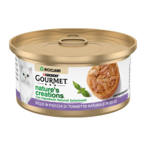 Gourmet Nature's Creations Fiocchi di Tonnetto Naturale in Gelèe 70 g