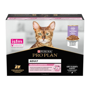 Purina - Pro Plan Adult Delicate Digestion Mousse con Tacchino Multipack 12 x 85 g