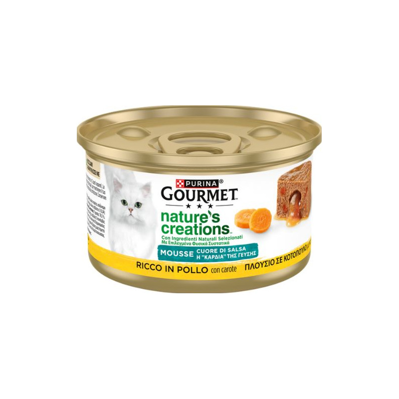 Gourmet Nature's Creations Mousse Cuore Di Salsa Pollo Carote 85 g