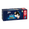 Felix Le Ghiottonerie Multipack Merluzzo, Salmone, Tonno e Platessa 44 x 85 g