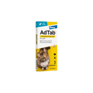 Elanco - AdTab Gatto 2-8 Kg 48 Mg 3 Compresse