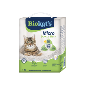 Gimborn Italia - Biokat's Lettiera Agglomerante Micro Bianco Fresh 6 L