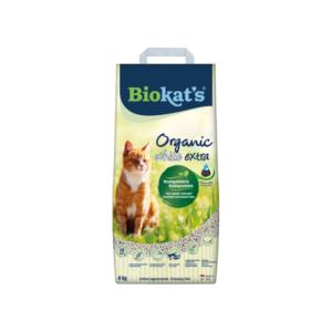 Gimborn Italia - Biokat's Lettiera Agglomerante Organic Bianco Extra Biodegradabile 4 Kg