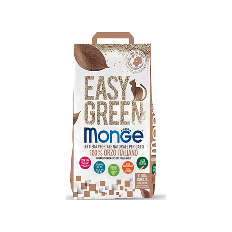 Monge - Lettiera Easy Green 100% Orzo Italiano 10 L
