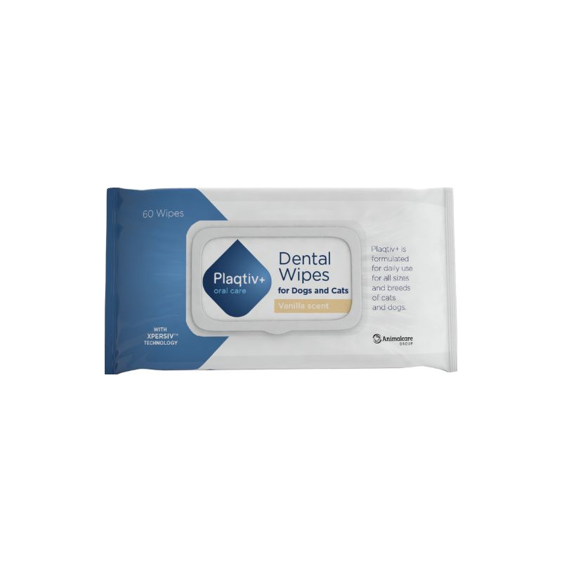 Ecuphar NV - Salviette Dentali Plaqtiv+ Oral Care 60 Salviette