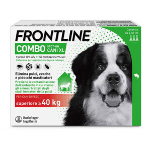 Frontline combo cane con peso sopra a 40kg