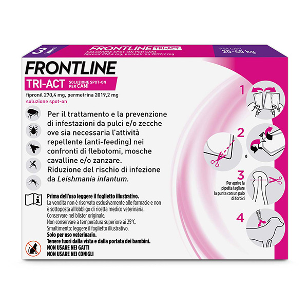 Boehringer Ingelheim - Frontline Tri-Act Cani 2-5 Kg 0,5 ml - immagine 5