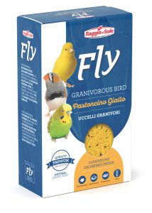 Raggio di Sole - Pastoncino Giallo per Uccelli Granivori Fly Hobby 300 g