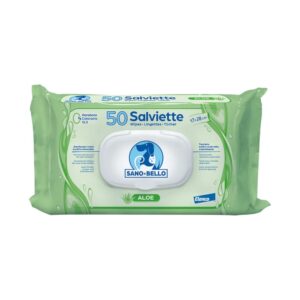 Sano e Bello - 50 Salviette Detergenti Maxi all'Aloe