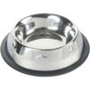 Trixie - Ciotola in Acciaio Inox con Antiscivolo per Gatti